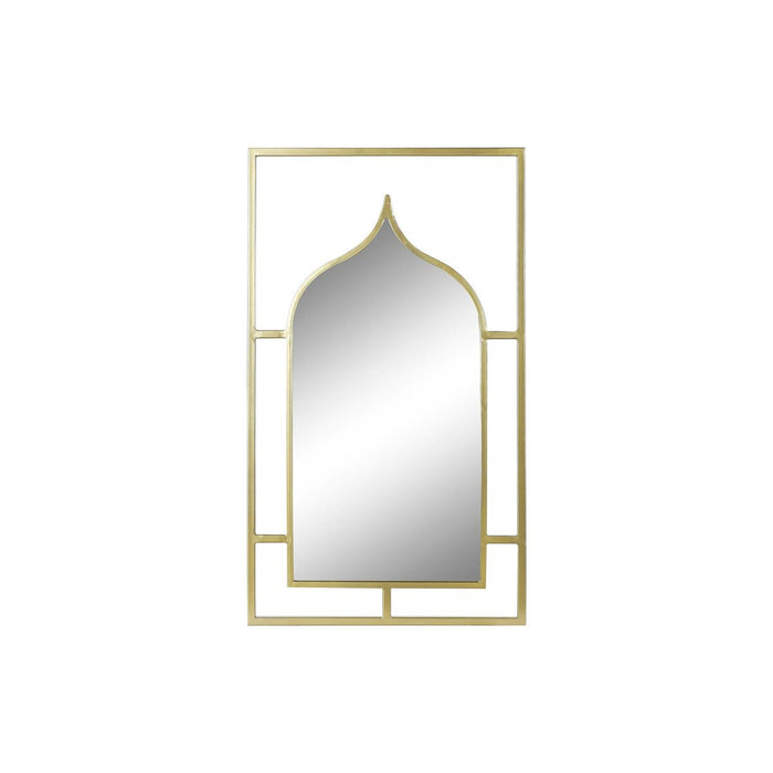 Oglindă de perete DKD Home Decor Auriu* Lemn Metal Oglindă Arab 53,5 x 2 x 94 cm