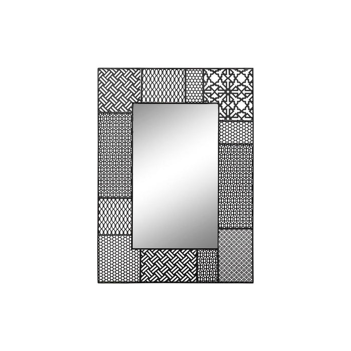 Oglindă de perete DKD Home Decor Oglindă Negru Metal (66 x 1,5 x 92 cm)