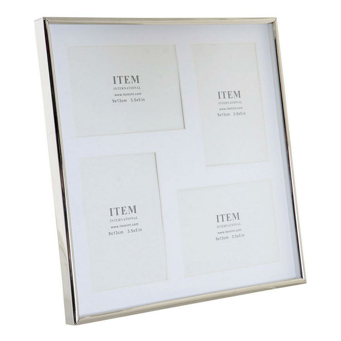 Ramă Foto DKD Home Decor Argintiu Metal Geam Plastic Tradiţional 29 x 2 x 29 cm