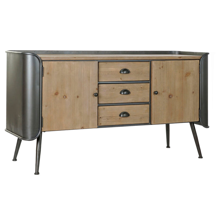 Mobilă TV DKD Home Decor 144 x 47 x 76 cm Natural Gri Metal