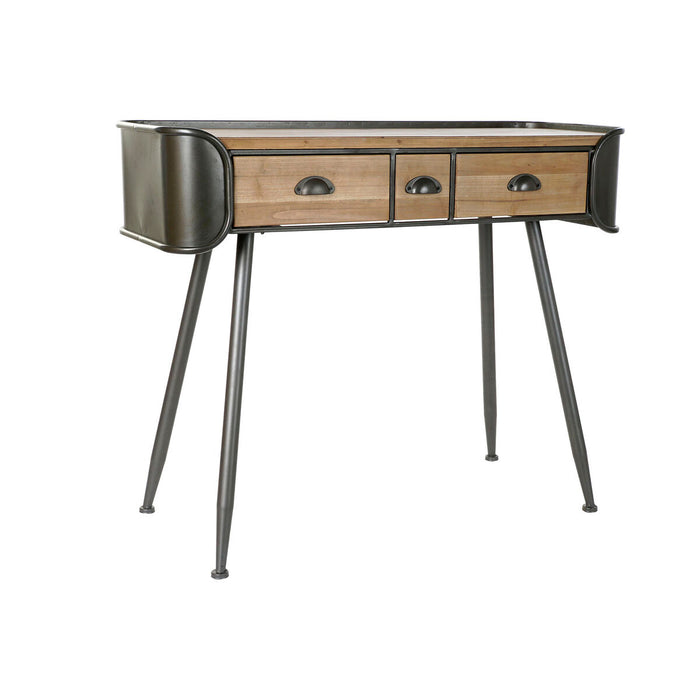 Consolă DKD Home Decor Gri Natural Metal Brad 103 x 38 x 82,5 cm