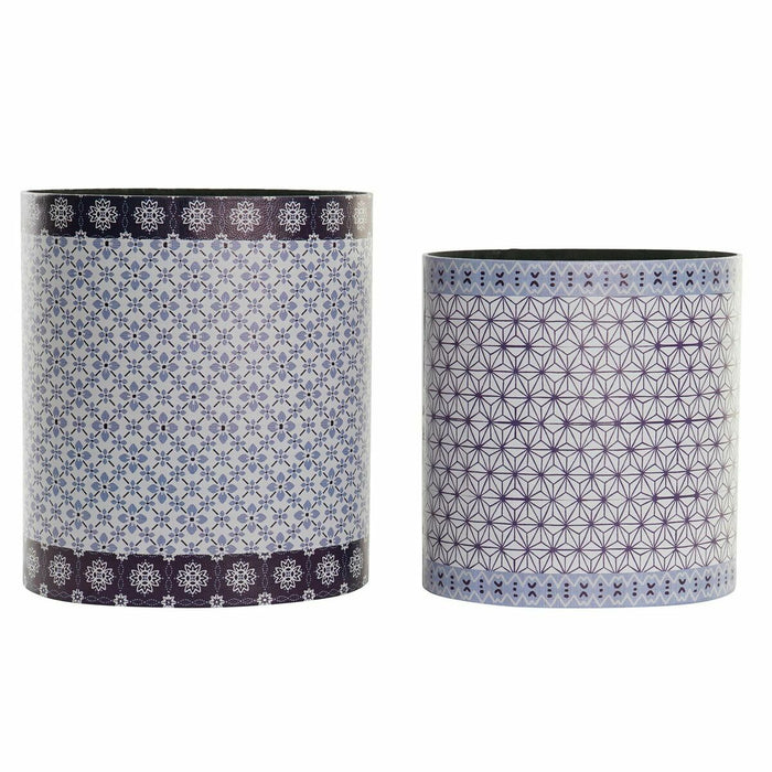 Set de găleată DKD Home Decor Albastru Lemn (31,5 x 23 x 35,3 cm)