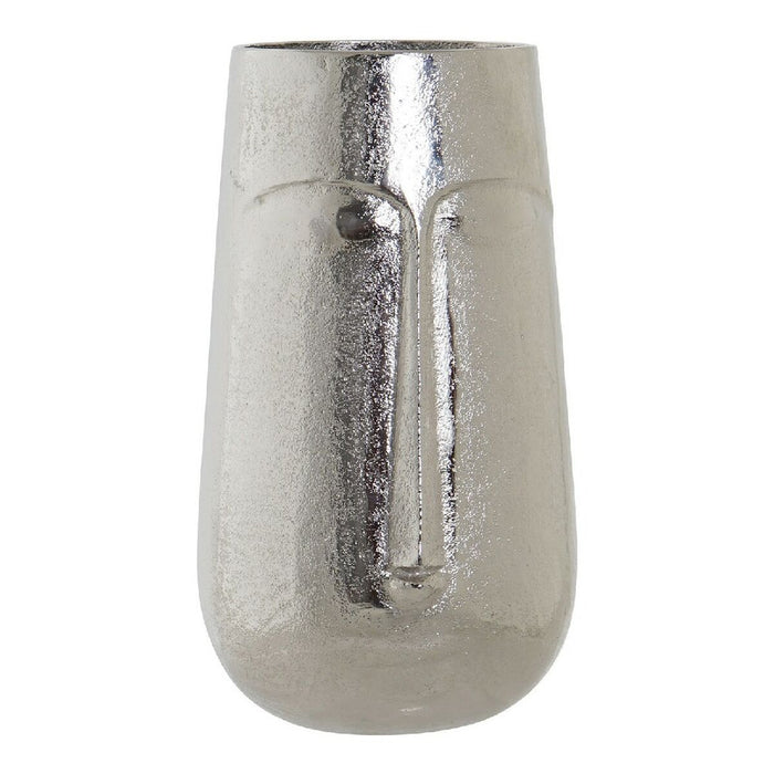 Vază DKD Home Decor Față Argintiu Aluminiu Modern 16 x 16 x 28 cm