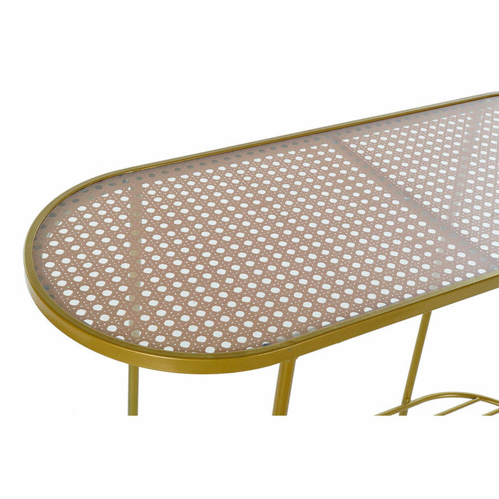 Consolă DKD Home Decor Auriu* Geam Fier 99,5 x 38 x 80 cm