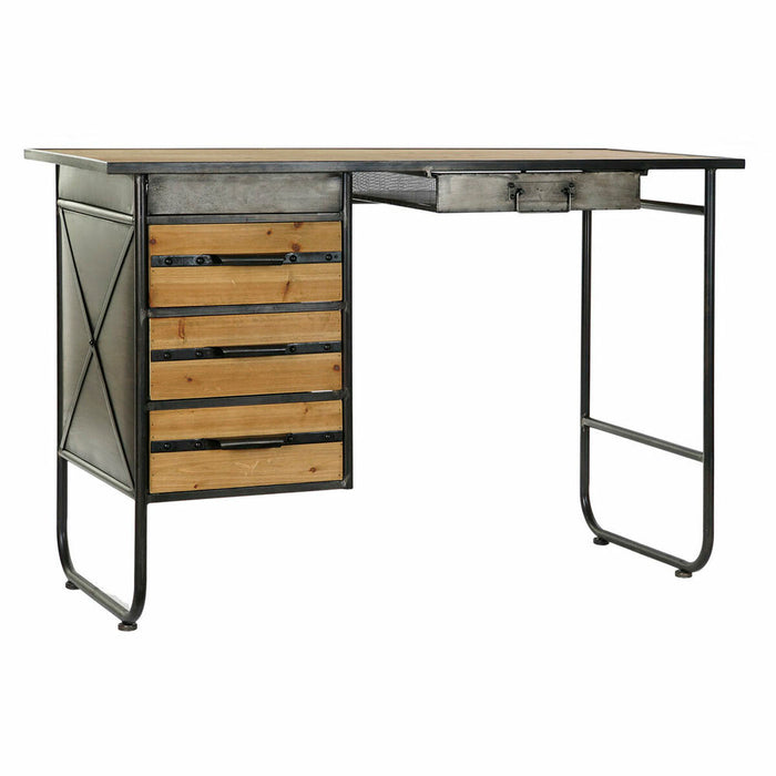 Birou DKD Home Decor Natural Negru Metal 120 x 50 x 80 cm Lemn MDF