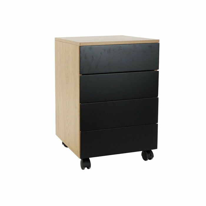 Dulap cu Sertare DKD Home Decor Negru Lemn Maro MDF (45 x 40 x 62 cm)