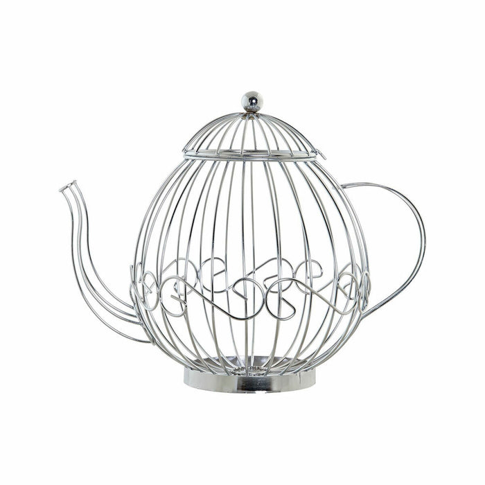 Suport pentru capsulă DKD Home Decor Argintiu Metal Aluminiu 31 x 21 x 25 cm