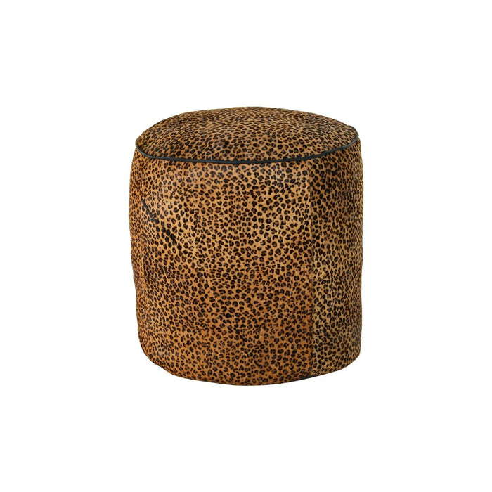 Suport pentru Picioare DKD Home Decor 46 x 46 x 50 cm Negru Maro Leopard Colonial