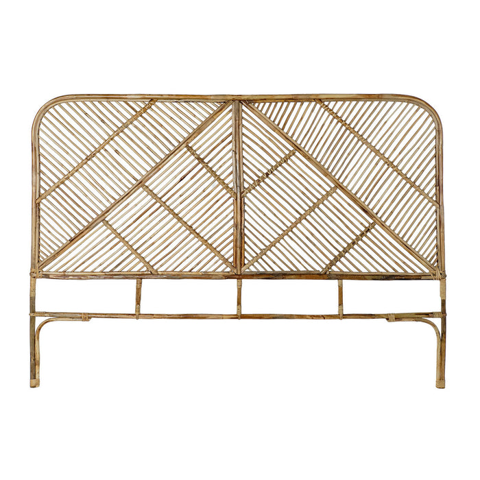Tăblie de Pat DKD Home Decor Natural Ratan 175 x 3 x 130 cm