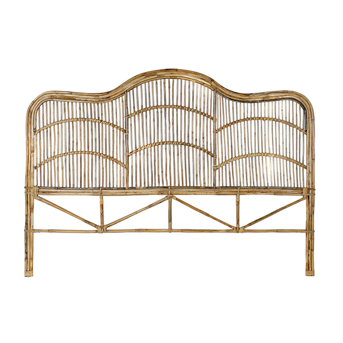 Tăblie de Pat DKD Home Decor Alb Natural 178 x 4 x 128 cm