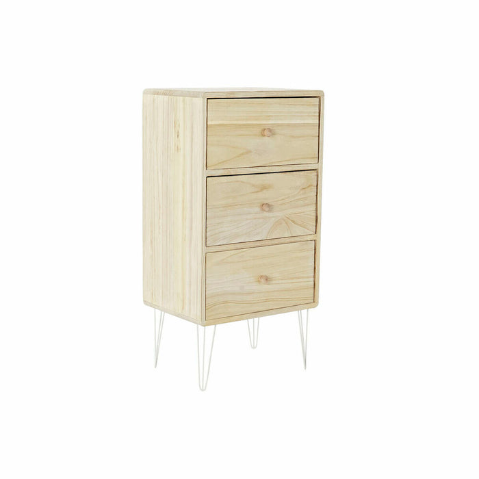 Dulap cu Sertare DKD Home Decor Natural Metal Lemn de paulownia (40 x 29 x 78 cm)