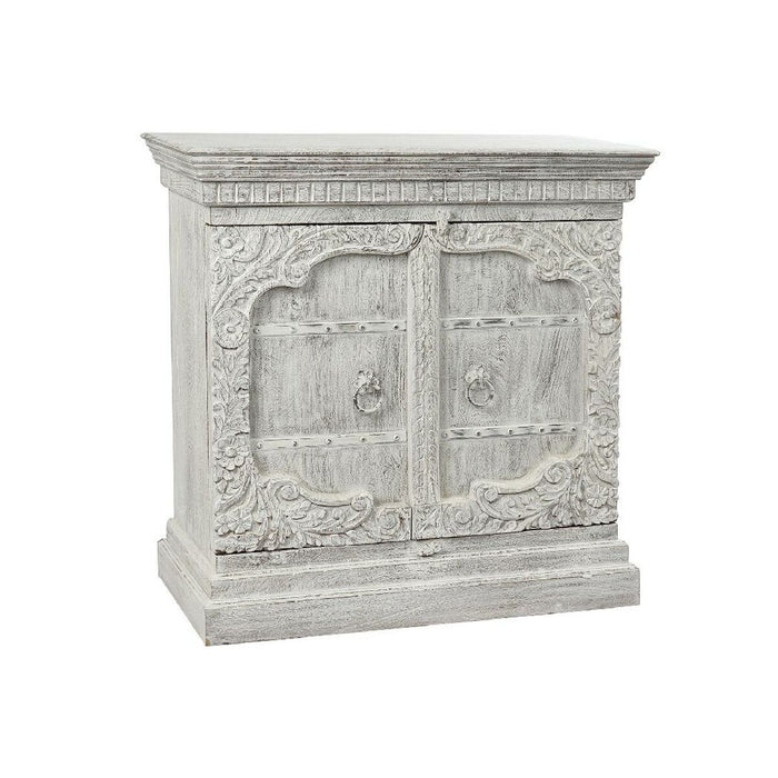 Comodă DKD Home Decor 8424001858354 Metal Alb Lemn de mango Arab 100 x 43 x 100 cm murat