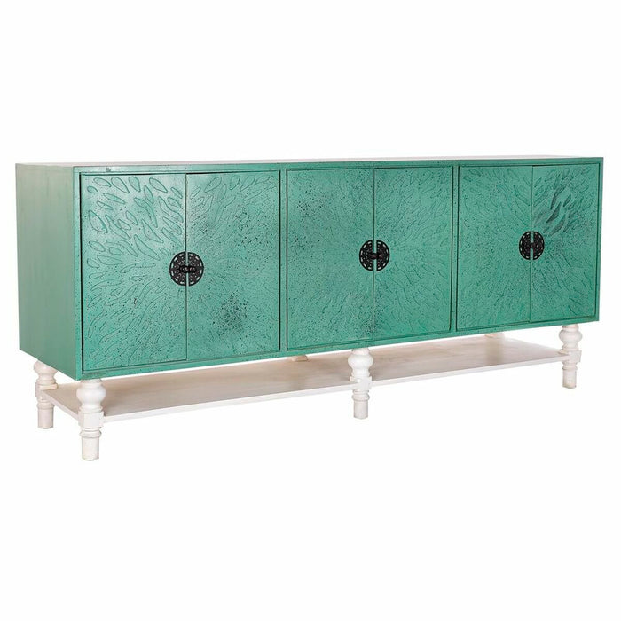 Servantă DKD Home Decor Turquoise Lemn Metal 200 x 55 x 85 cm