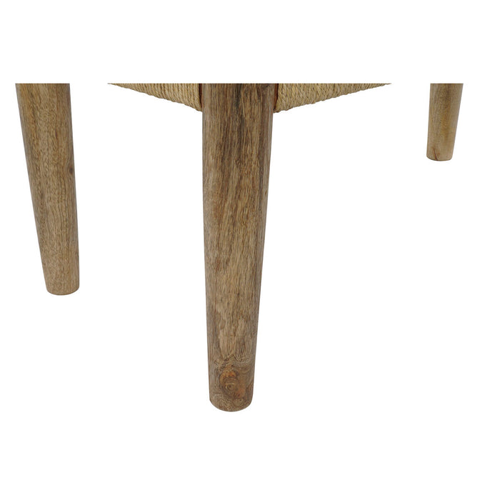 Banchetă DKD Home Decor Natural Въже Lemn de mango (88 x 42 x 39,5 cm)