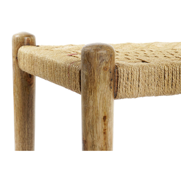 Banchetă DKD Home Decor 145 x 55 x 49 cm Natural Maro Въже Lemn de mango