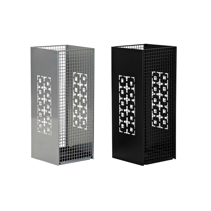 Suport pentru umbrele DKD Home Decor 19 x 19 x 47,5 cm Negru Gri Metal Loft (2 Unități)