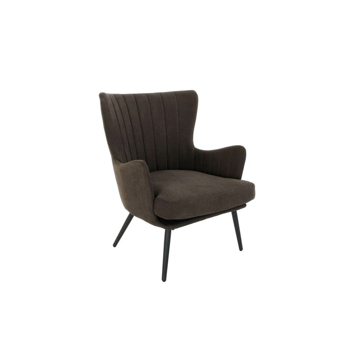 Fotoliu DKD Home Decor Poliester Lemn MDF Gri închis (60 x 57 x 88 cm)