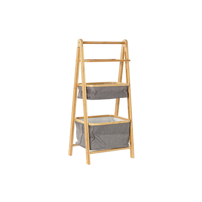 Raft de Baie DKD Home Decor Natural Gri Poliester Bambus (45 x 32 x 98 cm)