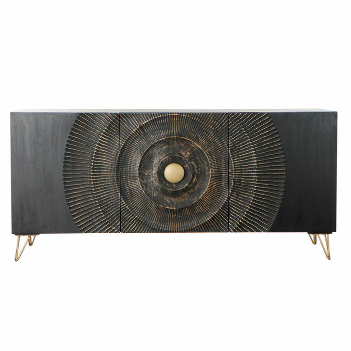 Servantă DKD Home Decor Negru Multicolor Auriu* Metal Lemn de mango 160 x 45 x 75 cm