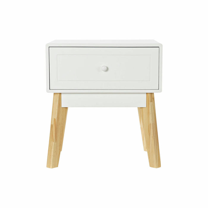 Noptieră DKD Home Decor Alb Natural Lemn MDF 45 x 36 x 49 cm