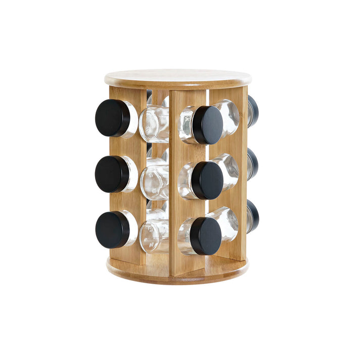 Suport pentru condimente DKD Home Decor Geam 18 x 18 x 25 cm