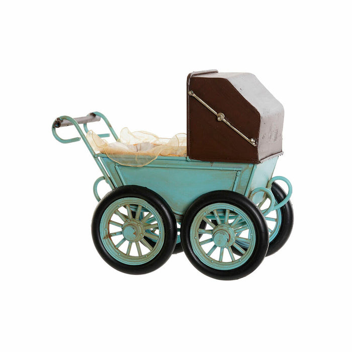 Figură Decorativă DKD Home Decor MO-186345 Albastru Maro Mașină Vintage 19 x 11 x 16,5 cm