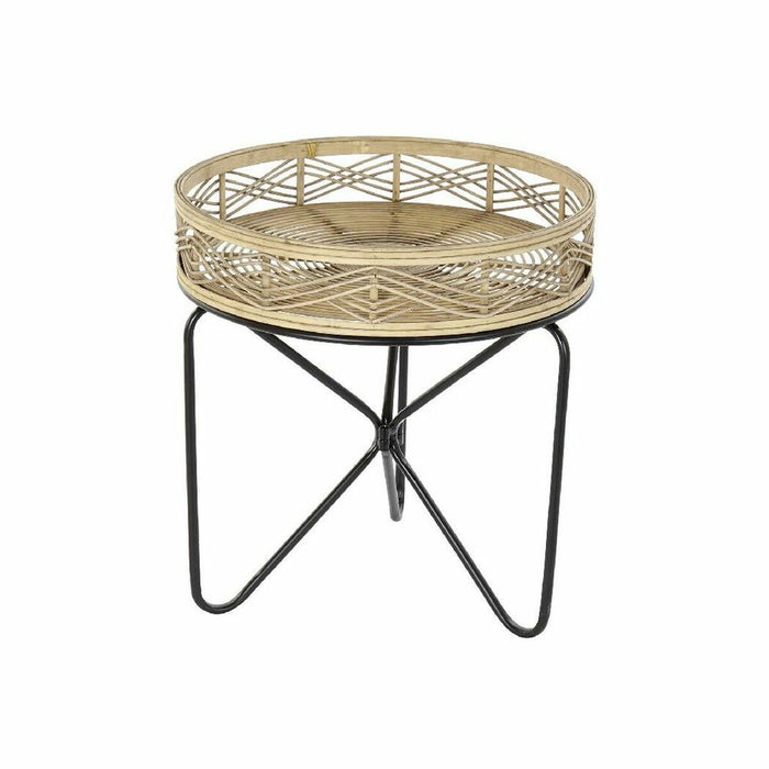 Masa laterală DKD Home Decor Negru Maro 50 x 50 x 52 cm