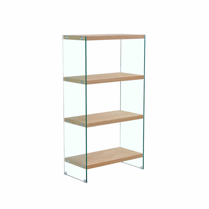 Raft DKD Home Decor Maro Deschis Geam Plastic Lemn MDF 80 x 40 x 150 cm