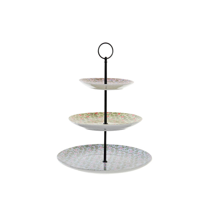 Fructieră DKD Home Decor Multicolor Metal Porțelan 20 x 20 x 30 cm