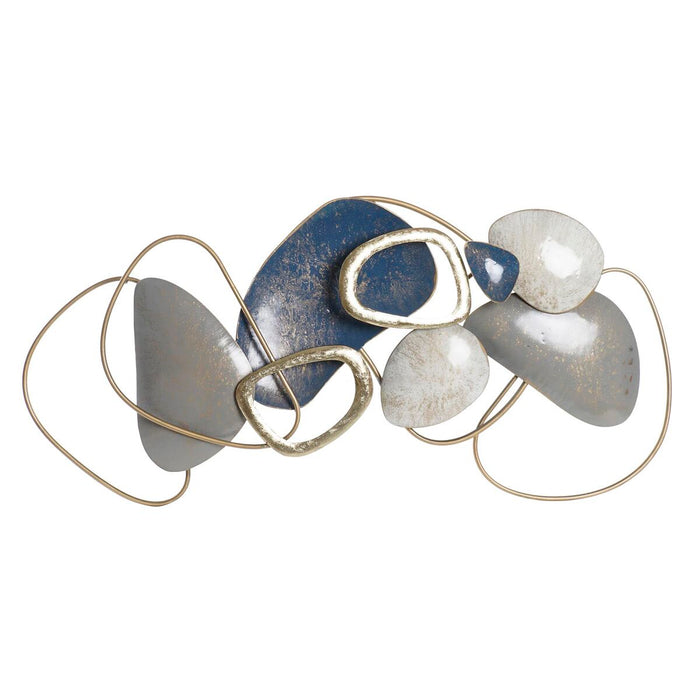 Decorațiune de Perete DKD Home Decor Gri Auriu* Metal (105.5 x 8.3 x 50.2 cm)