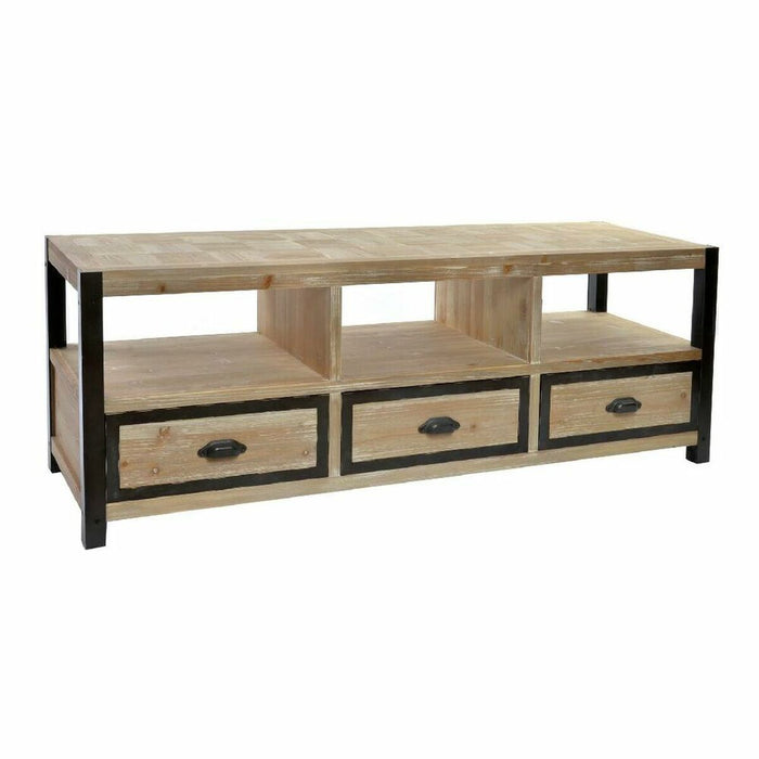 Mobilă TV DKD Home Decor 148 x 45 x 54 cm Negru Metal Lemn Maro