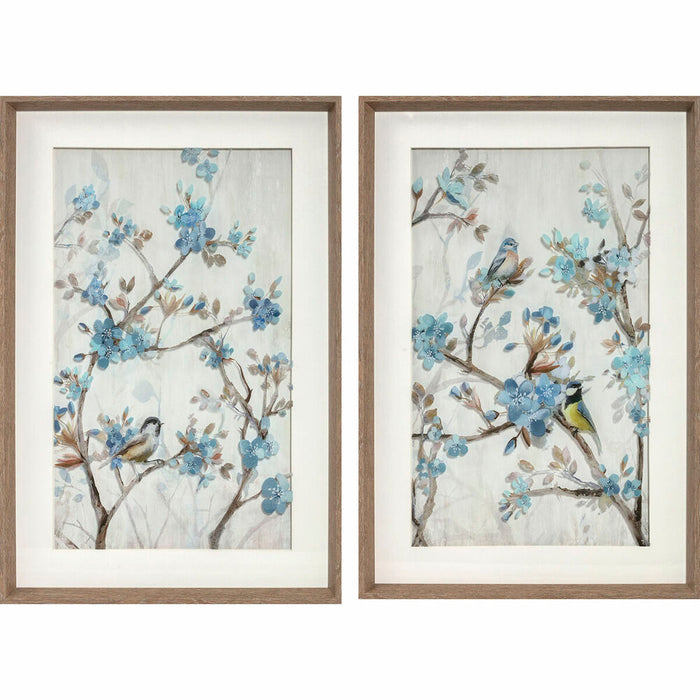 Tablou DKD Home Decor 40 x 3,7 x 60 cm Oriental 40 x 2 x 60 cm (2 Unități)