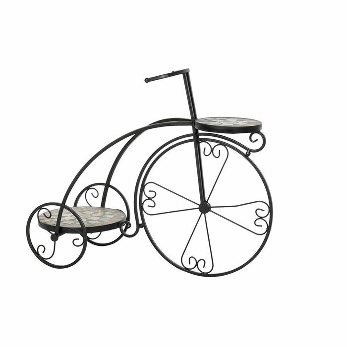 Ghiveci DKD Home Decor Bicicletă Ceramică Mozaic Negru Forjare (70 x 28 x 57 cm)