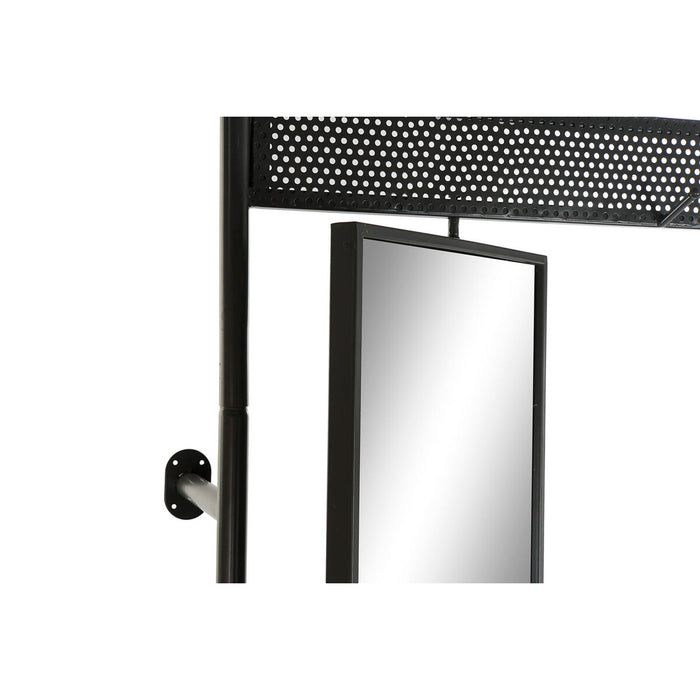 Mobilier pentru Hol DKD Home Decor Maro Gri închis Lemn Metal Oglindă 84,5 x 40 x 187 cm