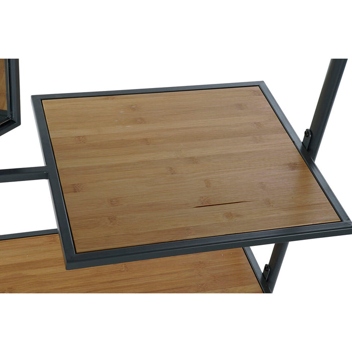 Mobilier pentru Hol DKD Home Decor Maro Gri închis Lemn Metal Oglindă 84,5 x 40 x 187 cm
