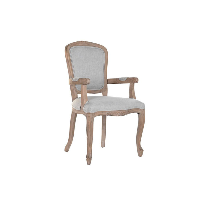 Scaun de Sufragerie DKD Home Decor Gri deschis 57 x 57 x 94 cm