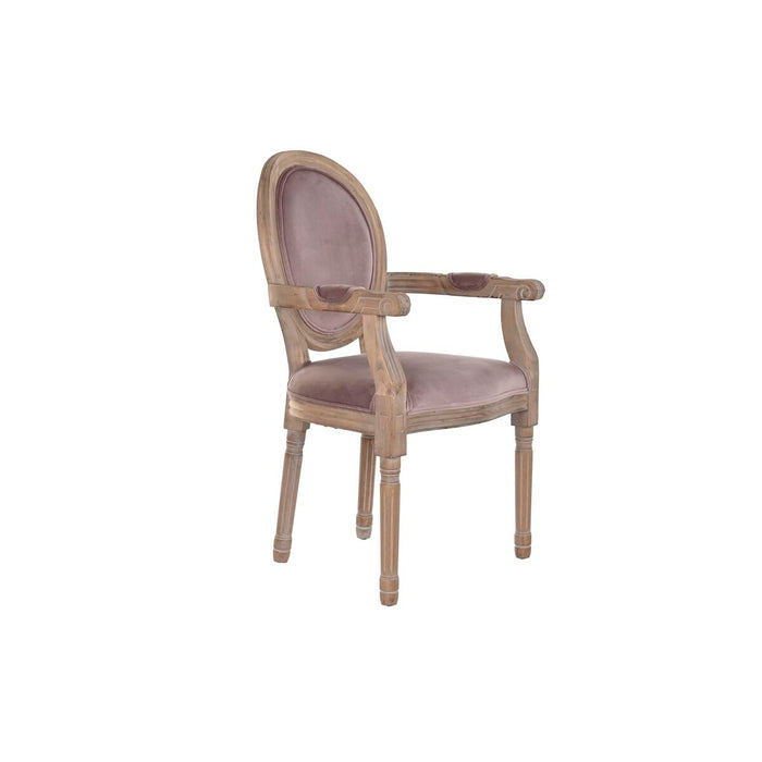Scaun de Sufragerie DKD Home Decor 55 x 52 x 95 cm Roz