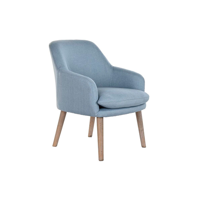 Scaun de Sufragerie DKD Home Decor Albastru Alb 61 x 68 x 78 cm
