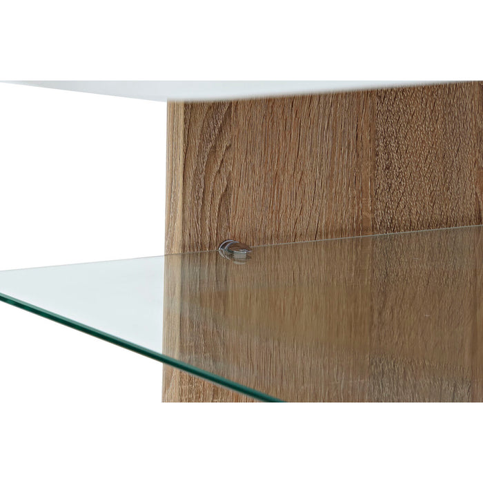 Masa laterală DKD Home Decor Alb Maro Geam Lemn MDF 110 x 60 x 45 cm