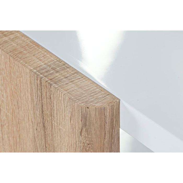 Masa laterală DKD Home Decor Alb Maro Geam Lemn MDF 110 x 60 x 45 cm
