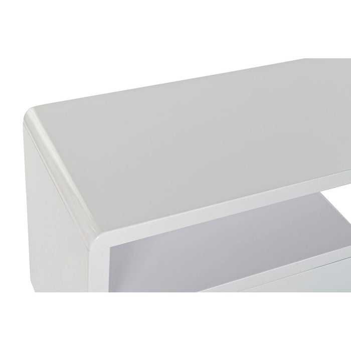 Mobilă TV DKD Home Decor Alb Geam 140 x 40 x 50 cm Lemn MDF