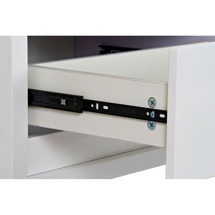 Mobilă TV DKD Home Decor Alb Geam 140 x 40 x 50 cm Lemn MDF