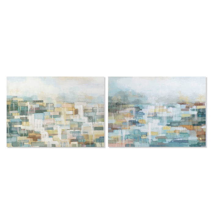 Tablou DKD Home Decor Abstract 120 x 3 x 90 cm Modern (2 Unități)