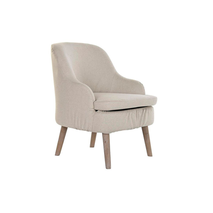 Fotoliu DKD Home Decor Bej Brad 61 x 56 x 75 cm