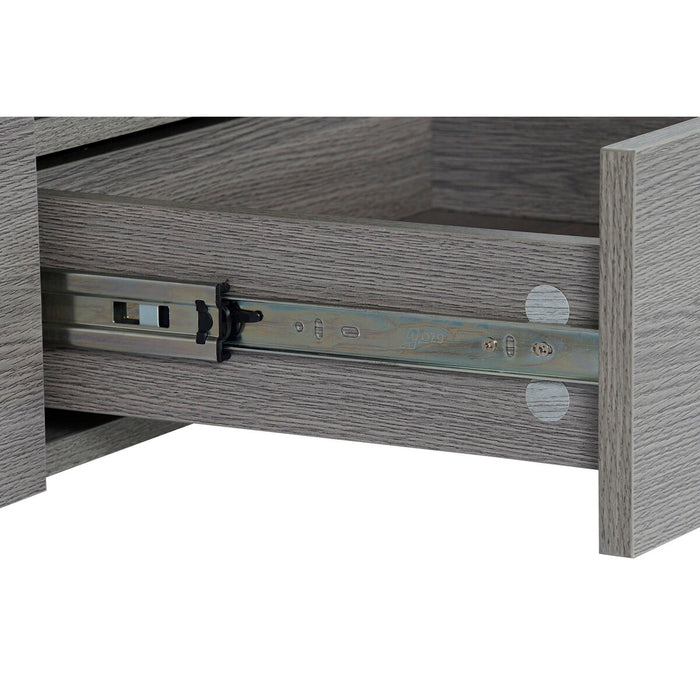 Mobilă TV DKD Home Decor Gri Aluminiu Geam Dub Sticlă Temperată 200 x 45 x 42 cm