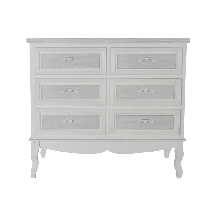 Comodă DKD Home Decor 100 x 40 x 87 cm Lemn Alb Romantic Lemn MDF