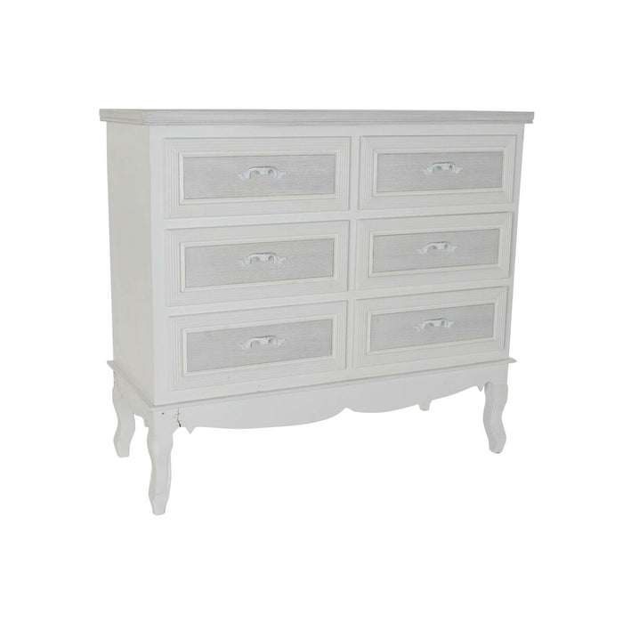Comodă DKD Home Decor 100 x 40 x 87 cm Lemn Alb Romantic Lemn MDF