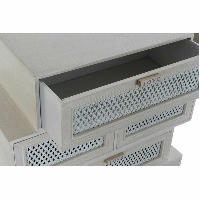 Dulap cu Sertare DKD Home Decor Lemn Alb (60 x 32,5 x 84 cm)