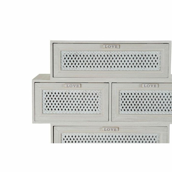 Dulap cu Sertare DKD Home Decor Lemn Alb (60 x 32,5 x 84 cm)