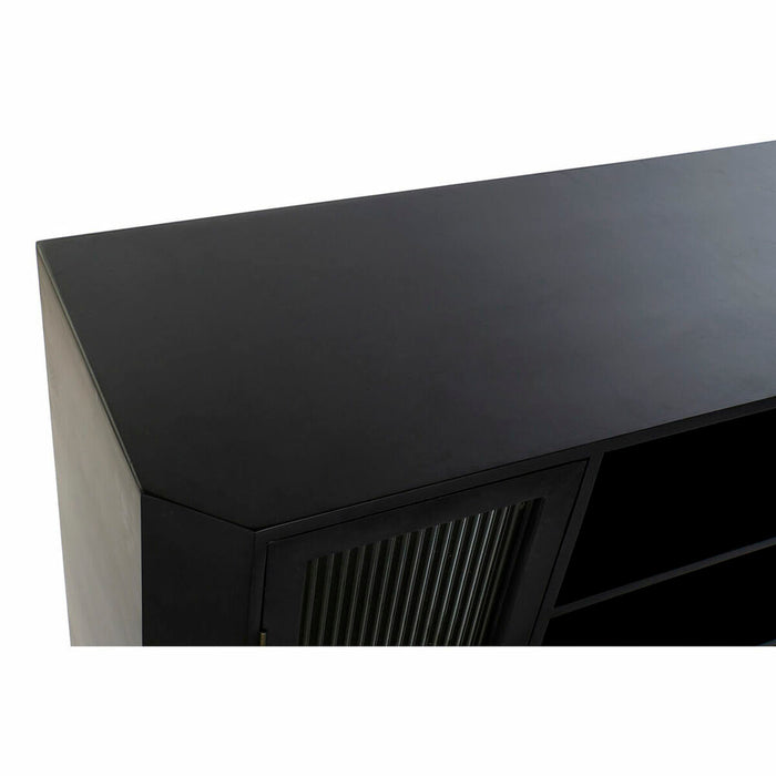Servantă DKD Home Decor Negru Geam Auriu* MDF (120 x 38 x 100 cm)
